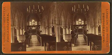Church interior, circa 1870s-90s