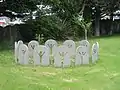 Stones of Gratitude in church yard in Ballyvaughan