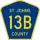 County Road 13B marker