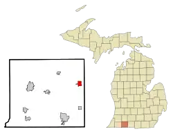Location of Colon, Michigan