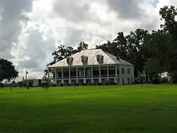 The St. Joseph Plantation house, built in 1840, is located in Vacherie
