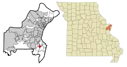 Location of Green Park, Missouri