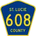 County Road 608 marker