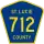 County Road 712 marker