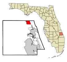 Location in St. Lucie County and the state of Florida