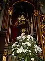 St. Claire of Assisi in the altar