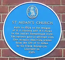 Blue Plaque near main door