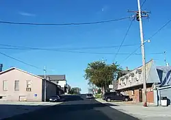 Looking west at downtown St. Anna