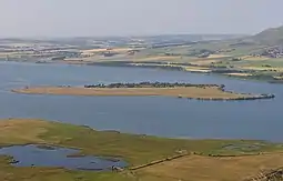 St Serf's Inch and Loch Leven, from Benarty Hill
