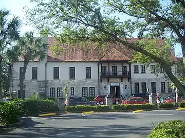 The Government House. East wing of the building dates to the 18th-century structure built on original site of the colonial governor's residence.