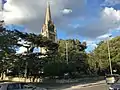 The grade II listed St George's Church, built 1863-65 (with the spire rebuilt in 1905-06)