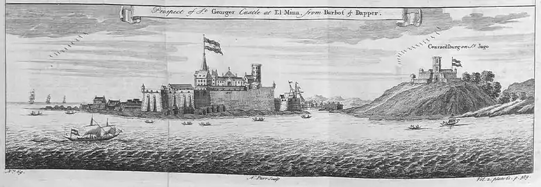 Elmina Castle in Ghana. Focquenbroch worked here for two years.