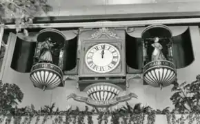 The former St John's Centre clock