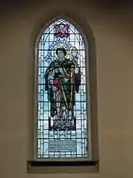 Window depicting St John. Photograph courtesy Stephen Overton.St John's Church. Walham Green