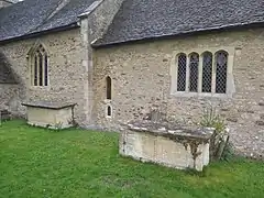 Two chest tombs at St Lawrence's Church, North Hinksey