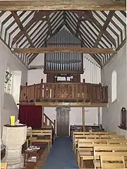 Organ loft St Lawrence's Church, North Hinksey