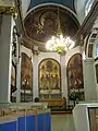 Chancel, with altar and wall paintings