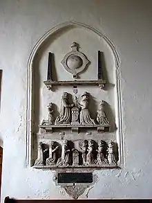 Monument to Richard Stone and his wife at St Mary's Church, Holme-next-the-Sea in Norfolk (1607).