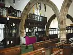 Screen from north aisle