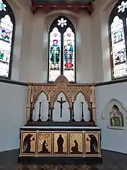 Altar and stained glass