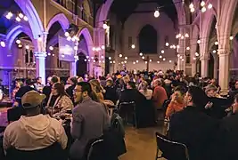 St Paul's community participating in an annual Quiz Night, 2019.