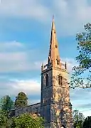Tower of St Peter and St Paul's Church, Easton Maudit, England