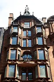 The Hatrack building by James Salmon, 142a, 144 St. Vincent Street, Glasgow (1899–1902)