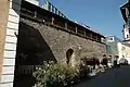 Stadtmauer Krems bei Steinertor, S of the Steiner Tor- re-constructed wooden walkway of 1941