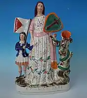 Temperance movement figure 'Band of Hope', a society for children who had taken the pledge, circa 1847.