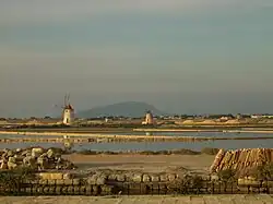 Salt evaporation ponds at Marsala