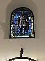 Stained-glass window depicting St Patrick
