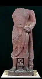 Kanishka I:Kosambi Bodhisattva, inscribed "Year 2 of Kanishka" (AD 129).