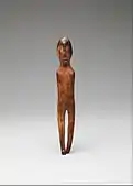 Standing figure; 2nd century BC-1st century AD; ivory (walrus); height: 22.5 cm (87⁄8in.); Metropolitan Museum of Art