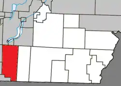 Location within Coaticook RCM.