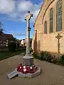 Stanton Hill War Memorial, in front of All Saints' Church