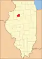 Stark County at the time of its creation in 1839