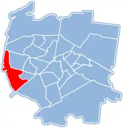 Location of Zielone Wzgórza within Białystok