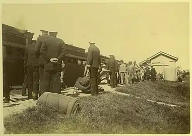 The station in 1899