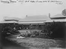 Canning Downs station homestead and gardens, Warwick district, 1914