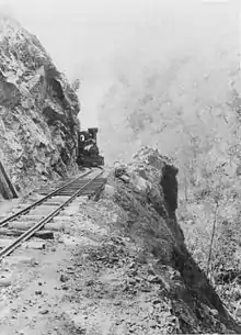Stannary Hill tramway, Eureka Creek valley, 1902