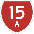 State Highway 15A marker
