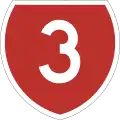 State Highway 3 marker