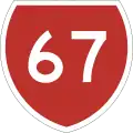 State Highway 67 shield}}
