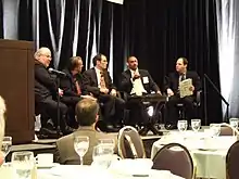 Schwartz participating in a State of the Net panel in Washington, D.C.
