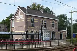 Train Station Wolfheze on the Utrecht-Arnhem line