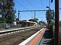 Northbound view from Platform 2, November 2007