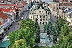 Central area of Košice Old Town (Staré Mesto)