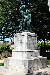 Statue by D'Angers in Bourg-en-Bresse
