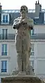 Statue of Michel Servet in Aspirand Durand Square, Paris.