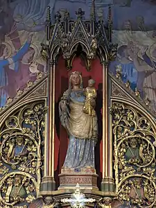 Detail of the "Crowning of the Virgin" in the Chapel of the Virgin